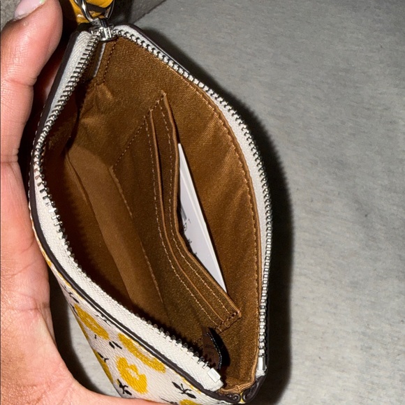 Coach Floral Yellow Wristlet - Picture 4 of 4